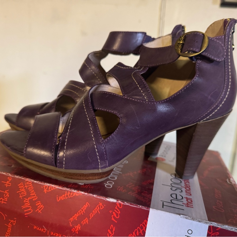 Blondo Purple Strappy Heels